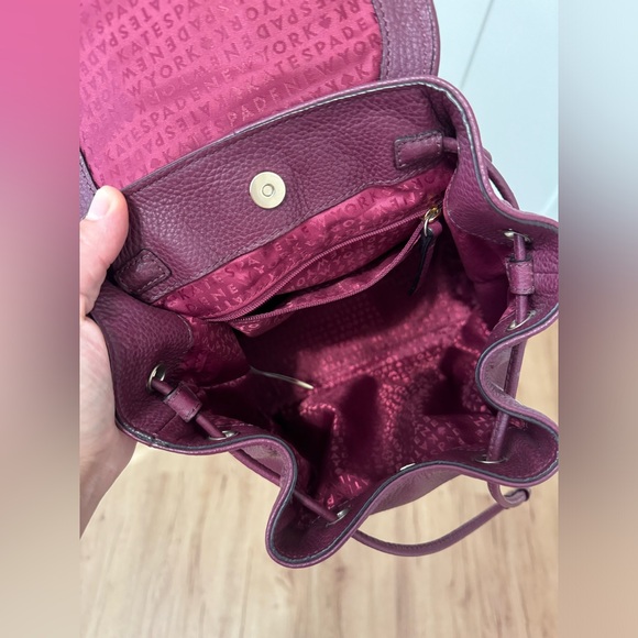 Kate Spade Backpack. Color Red/Purple - Picture 3 of 5